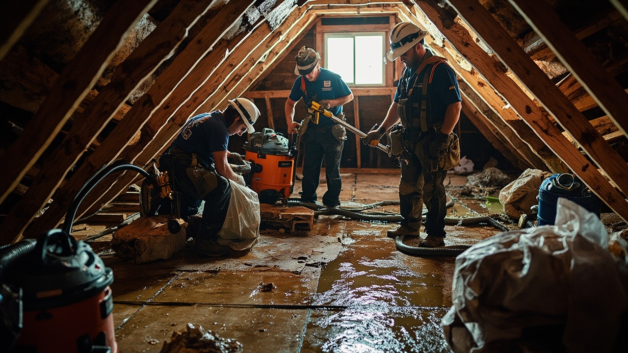 How Professional Attic Water Damage Cleanup Actually Works
