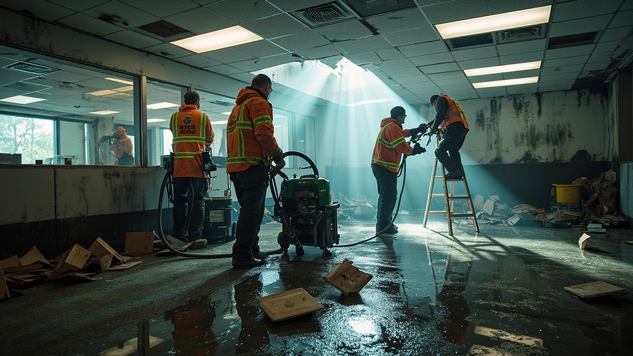 Our Emergency Sprinkler Water Removal Process