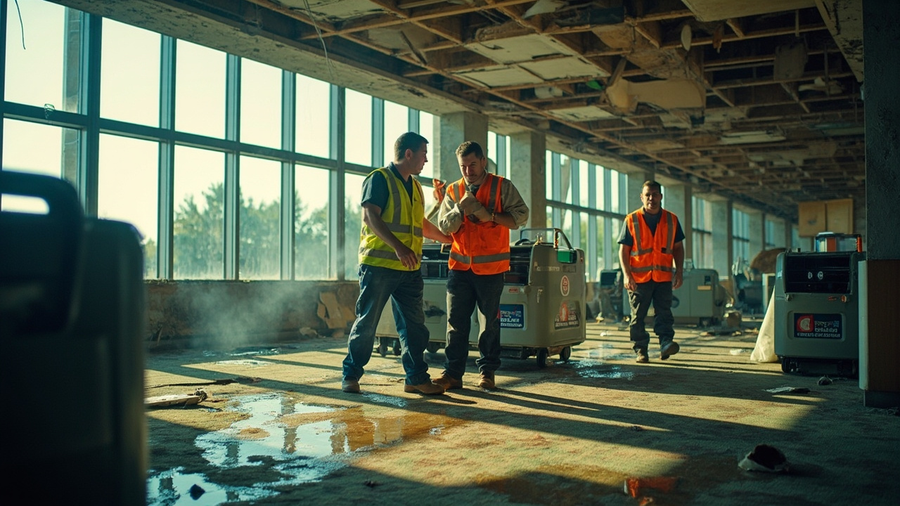 Our Commercial-Grade Water Extraction and Structural Drying Process