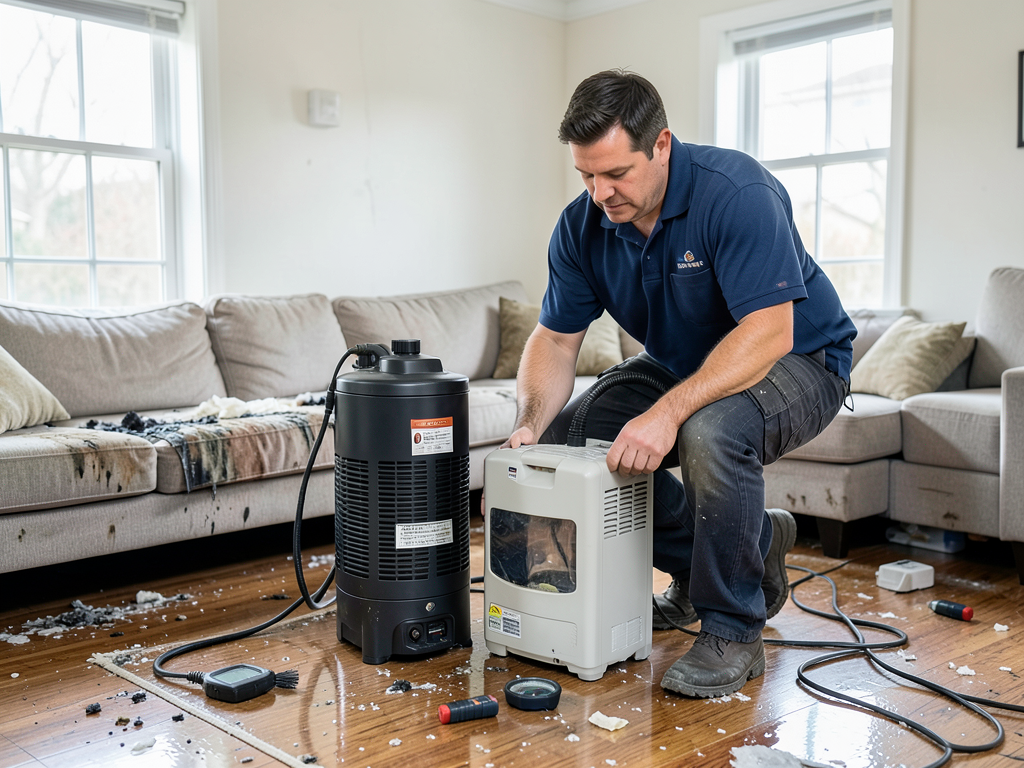 Comparing Air Scrubbers and Dehumidifiers for Improving Air Quality After a Leak in Midfield