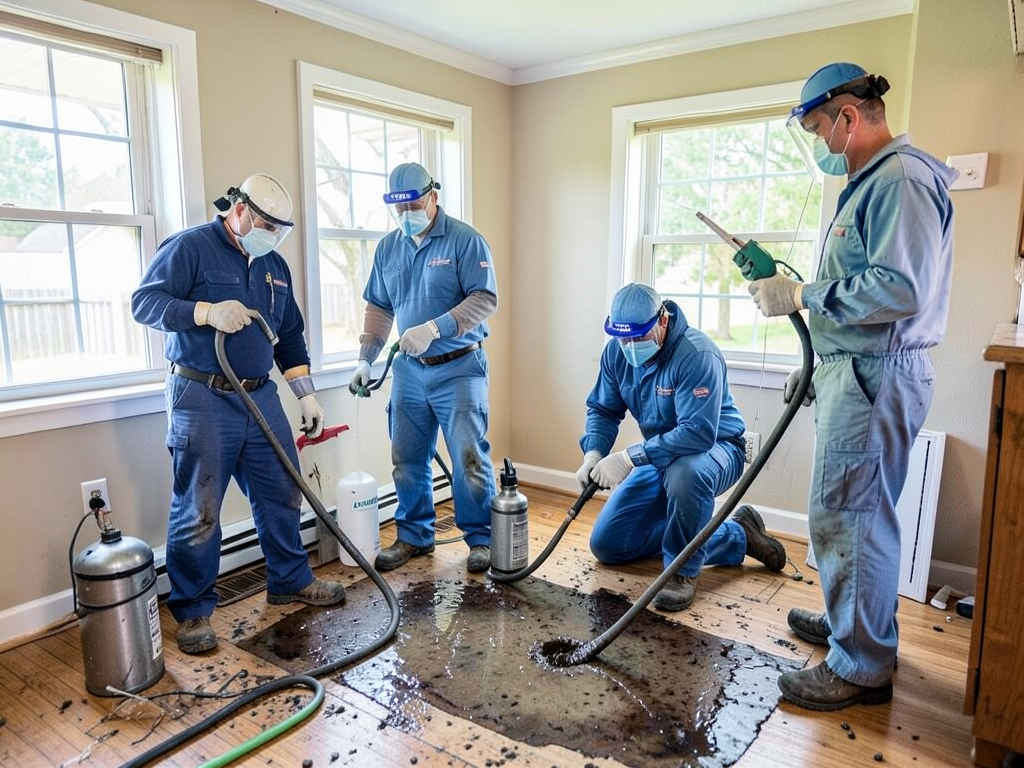 Emergency septic tank backup cleanup for morris ho