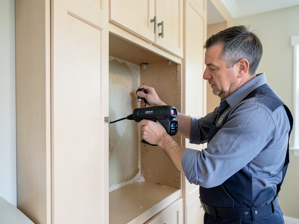 Fixing water damage to expensive built ins and mil
