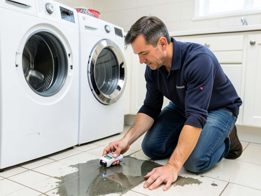 The dangers of leaving a washing machine leak alon